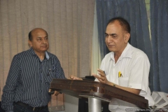 Dr J C Sharma Sharing  Ayurveda knowledge with the audience