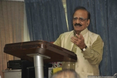 Dr. R G Sharma addressing the audience